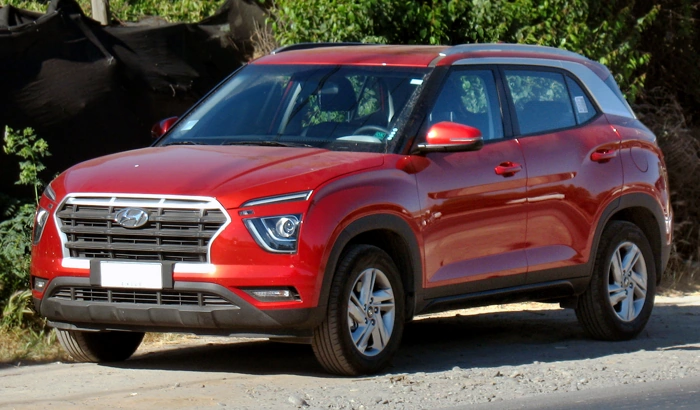 Hyundai Creta na cor vermelha. Falando sobre o seguro Creta.