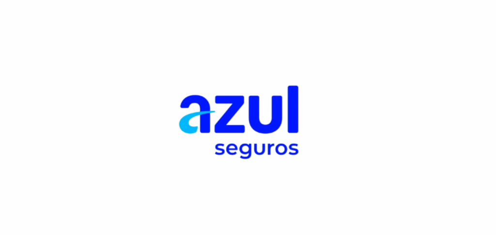 Logomarca da Azul Seguros. Falando sobre qual seguradora mais barata.