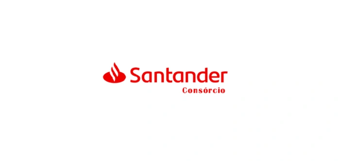 Logotipo Santander Consórcios. Falando sobre o melhor consórcio de carros.
