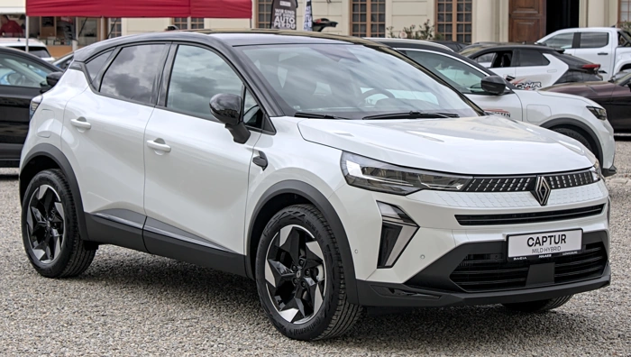 Captur da Renault na cor branca. Falando sobre os carros menos roubados em sp.